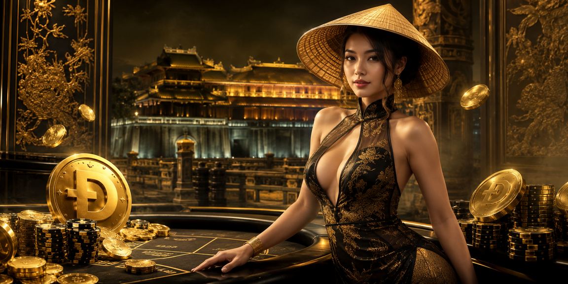 Người chơi Huế kiểm tra mã voucher casino với nón lá