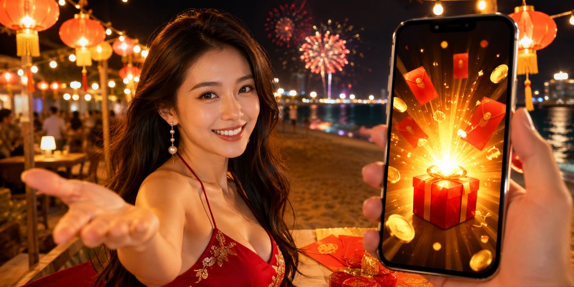 Bao lì xì đỏ và ưu đãi voucher tại chợ đêm Vũng Tàu